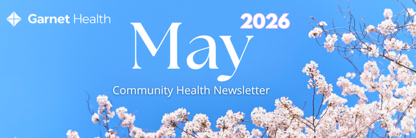 May's Community Health Newsletter Header