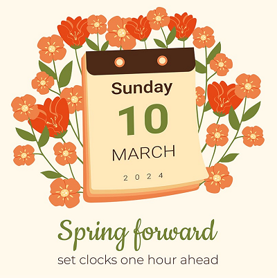 sunday 10 march spring forward